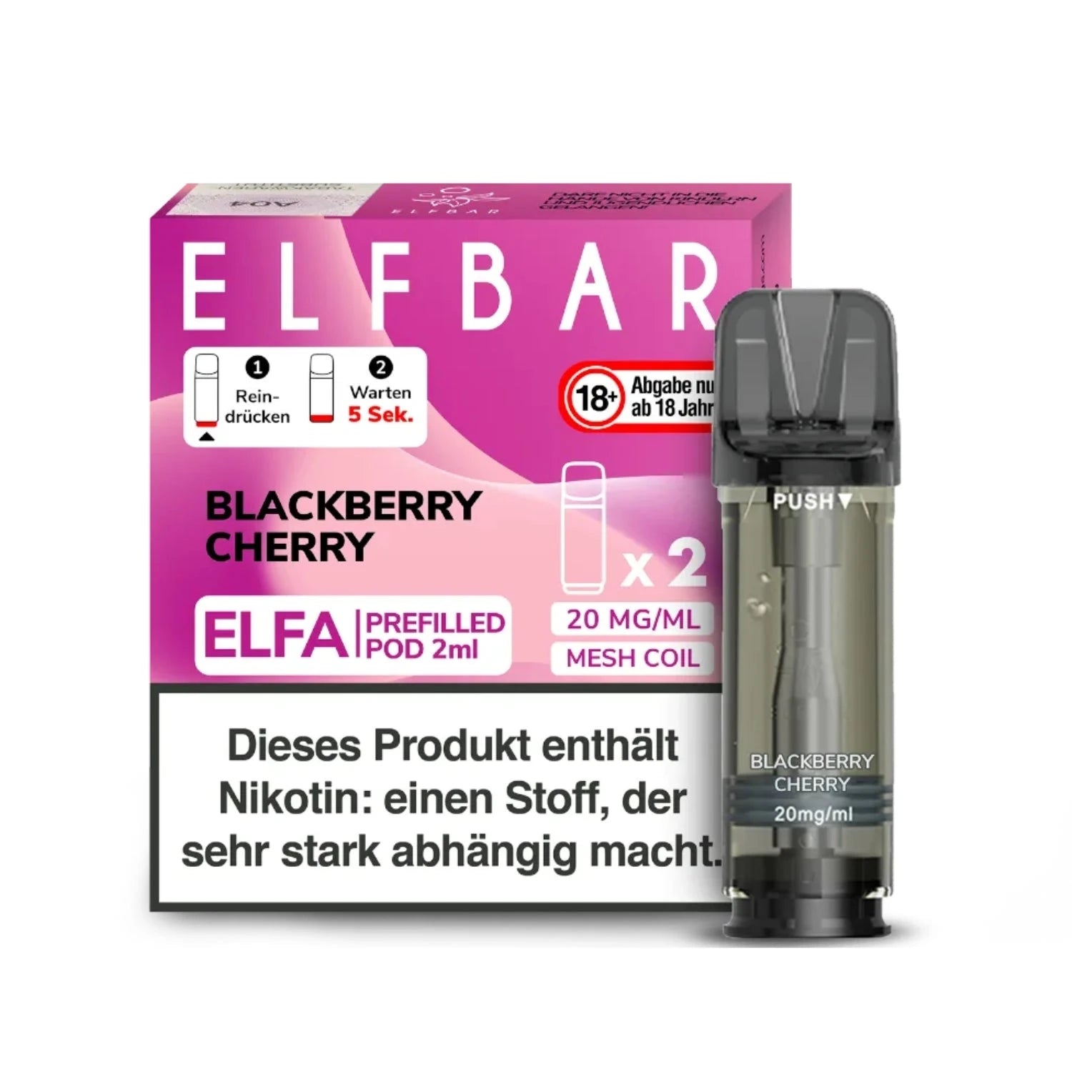 ELFBAR ELFA Pod 2er Pack 20mg/ml - verschiedene Sorten Elfbar